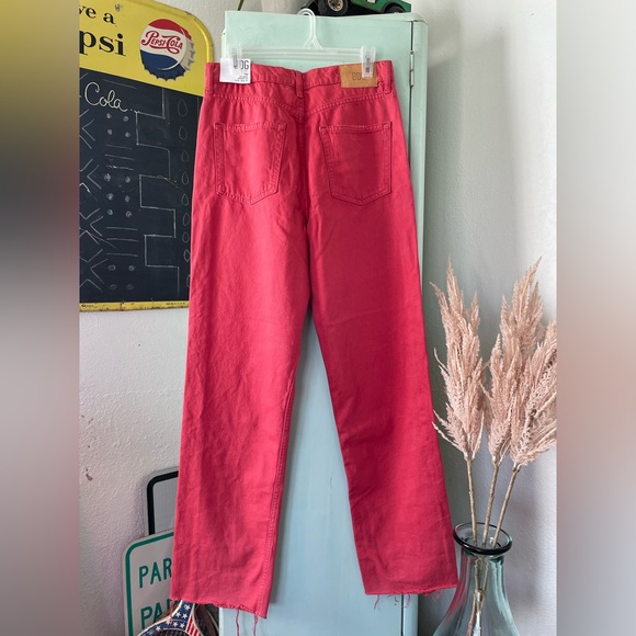 BDG Red Straight Leg Jeans - Picture 3 of 11